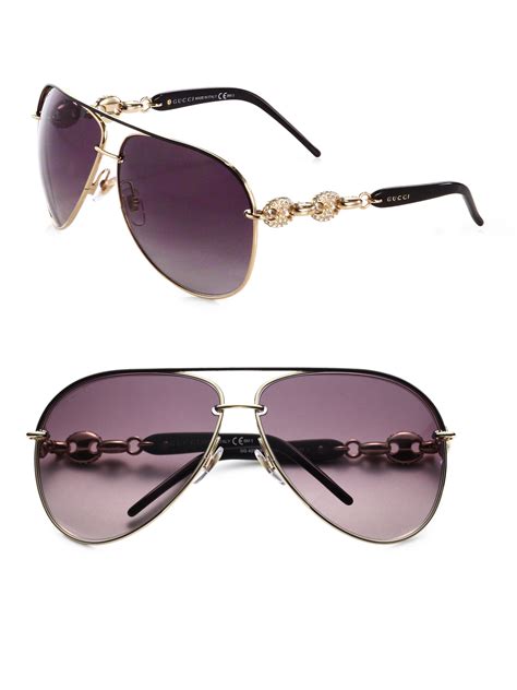 brown gucci ladies sunglasses|gucci aviator sunglasses brown.